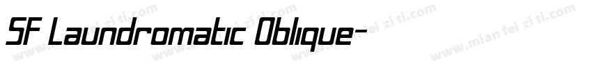 SF Laundromatic Oblique字体转换
